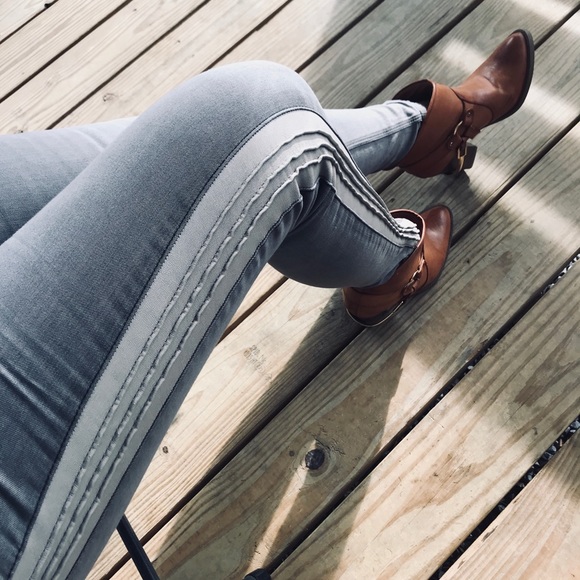 Free People Denim - Free PPL Vegan Leather Trim Skinnies